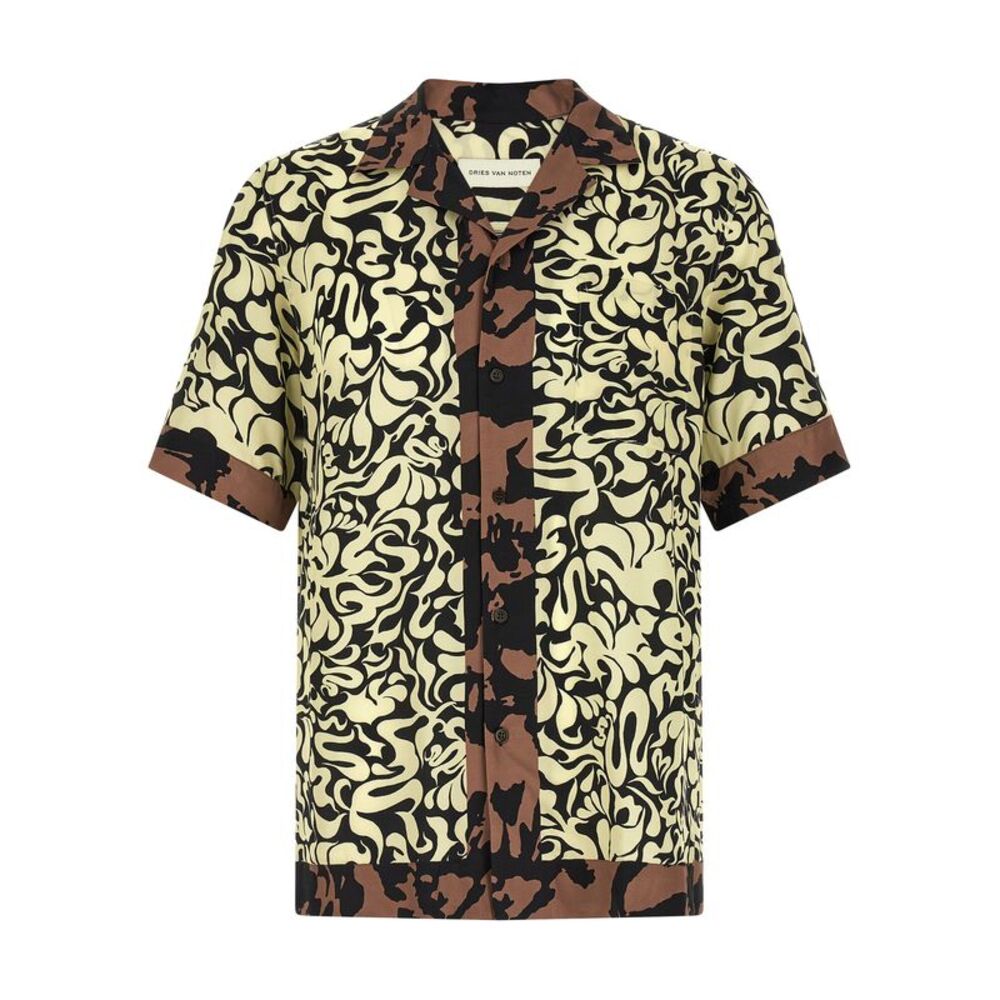 Dries Van Noten Multicolor Viscose Men's Blouse